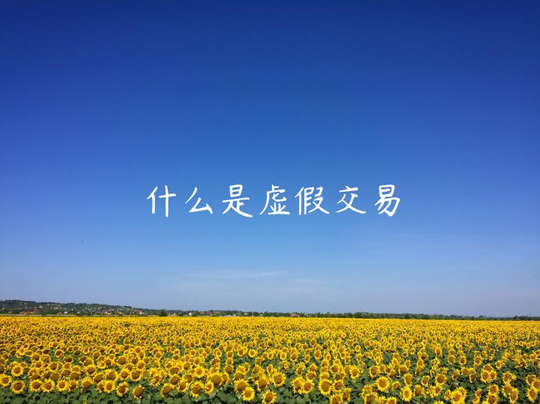 什么是虛假交易